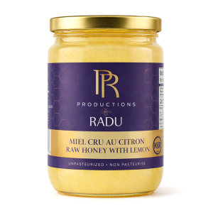 Raw honey with lemon 250 g — Productions Radu Quebec gourmet honey