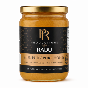 Pure wild blueberry honey 250 g — Productions Radu Quebec artisan honey