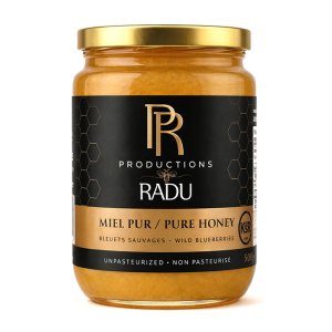 Miel pur de bleuets sauvages 500 g — Productions Radu, miel du Québec