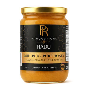 Miel pur de fleurs sauvages 250 g — Productions Radu, miel artisanal du Québec
