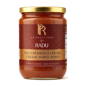 Creamy maple honey 500 g — Productions Radu Quebec gourmet honey