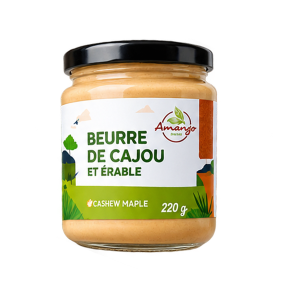 Beurre de cajou à l’érable 220 g – Productions Radu