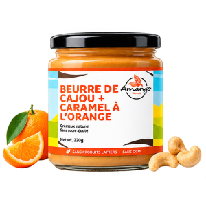Beurre de cajou à l’orange 220 g – Productions Radu